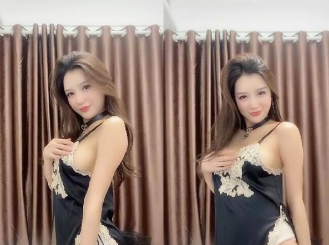 某女 神主 播深 夜点陪 玩小 姐 姐接 私活 情 趣热 舞 土 豪V IP一 对 一双视 角 黑 丝睡 裙极致舞 骚弄姿 超漂 亮